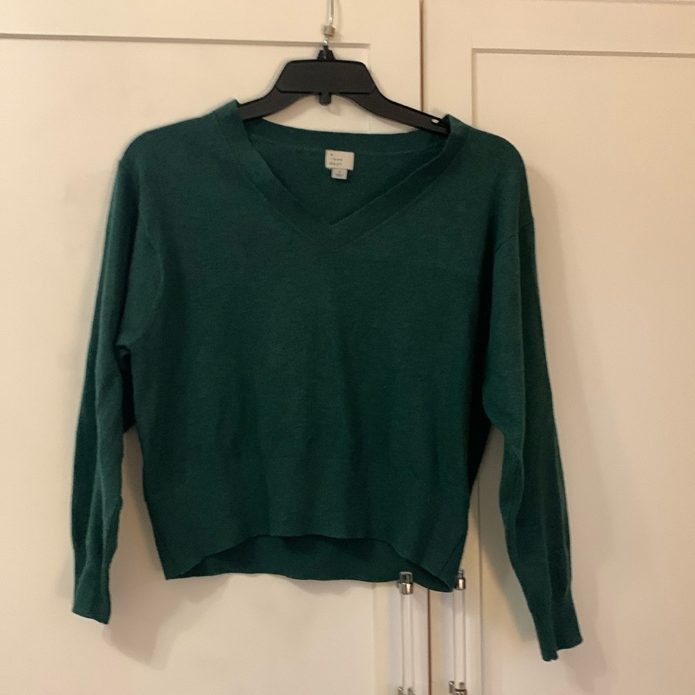A new day green sweater